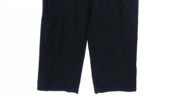 Comme des Garcons Cropped Pants Cotton Plain Zipper Full Length Black Size US 33 - 7 Thumbnail