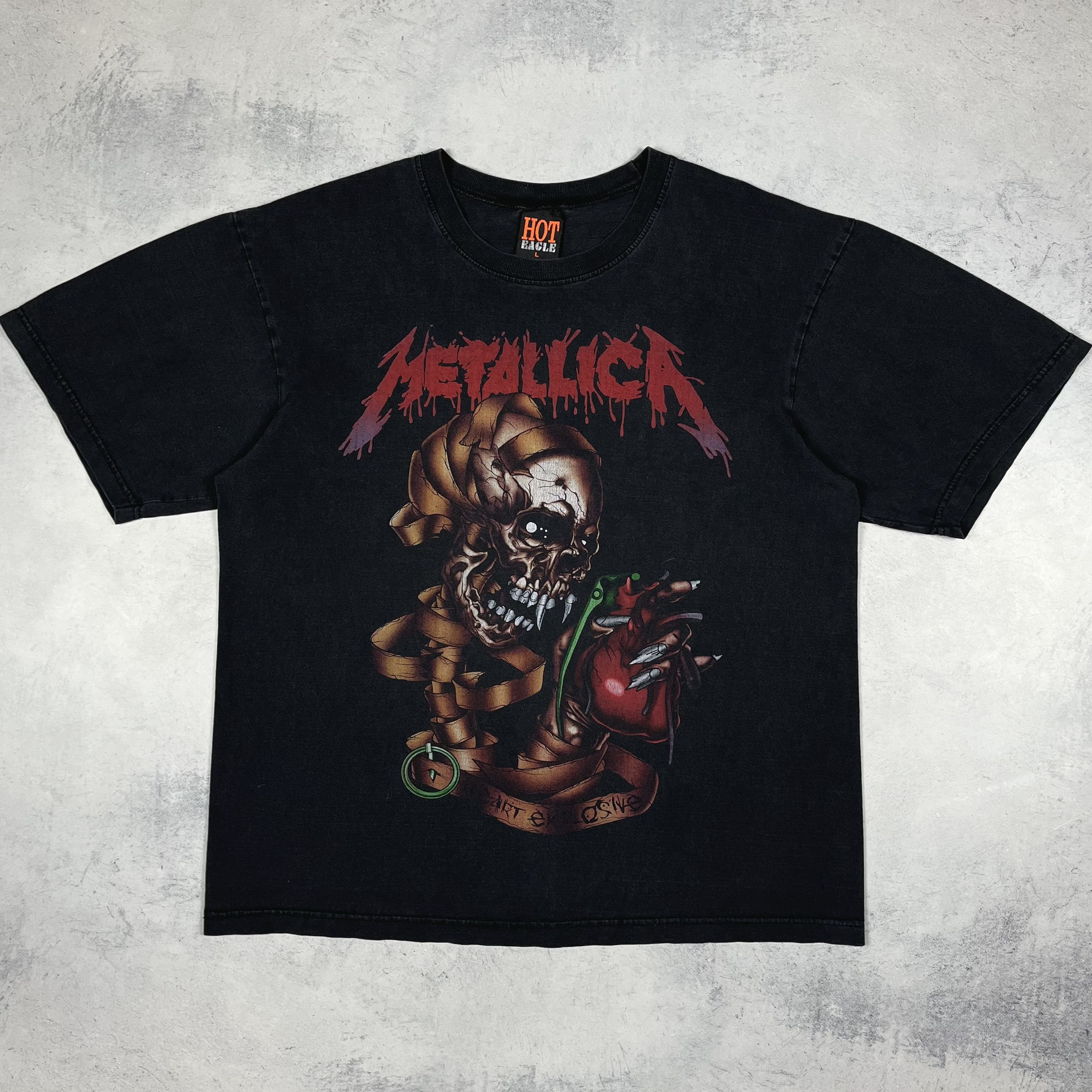 Band Tees Vintage Metallica Heart Explosive Rock Band T Shirt 90’s Size US L / EU 52-54 / 3 - 2 Thumbnail