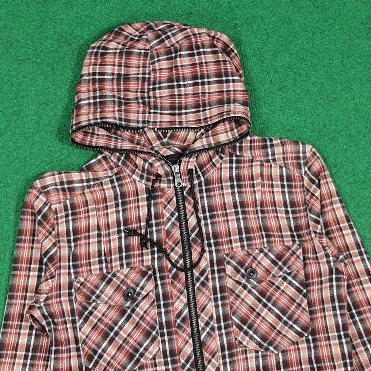 Schlussel Vintage SCHLUSSEL Plaid Full Zip Grunge Jacket C283N16 Size US XS / EU 42 / 0 - 2 Thumbnail
