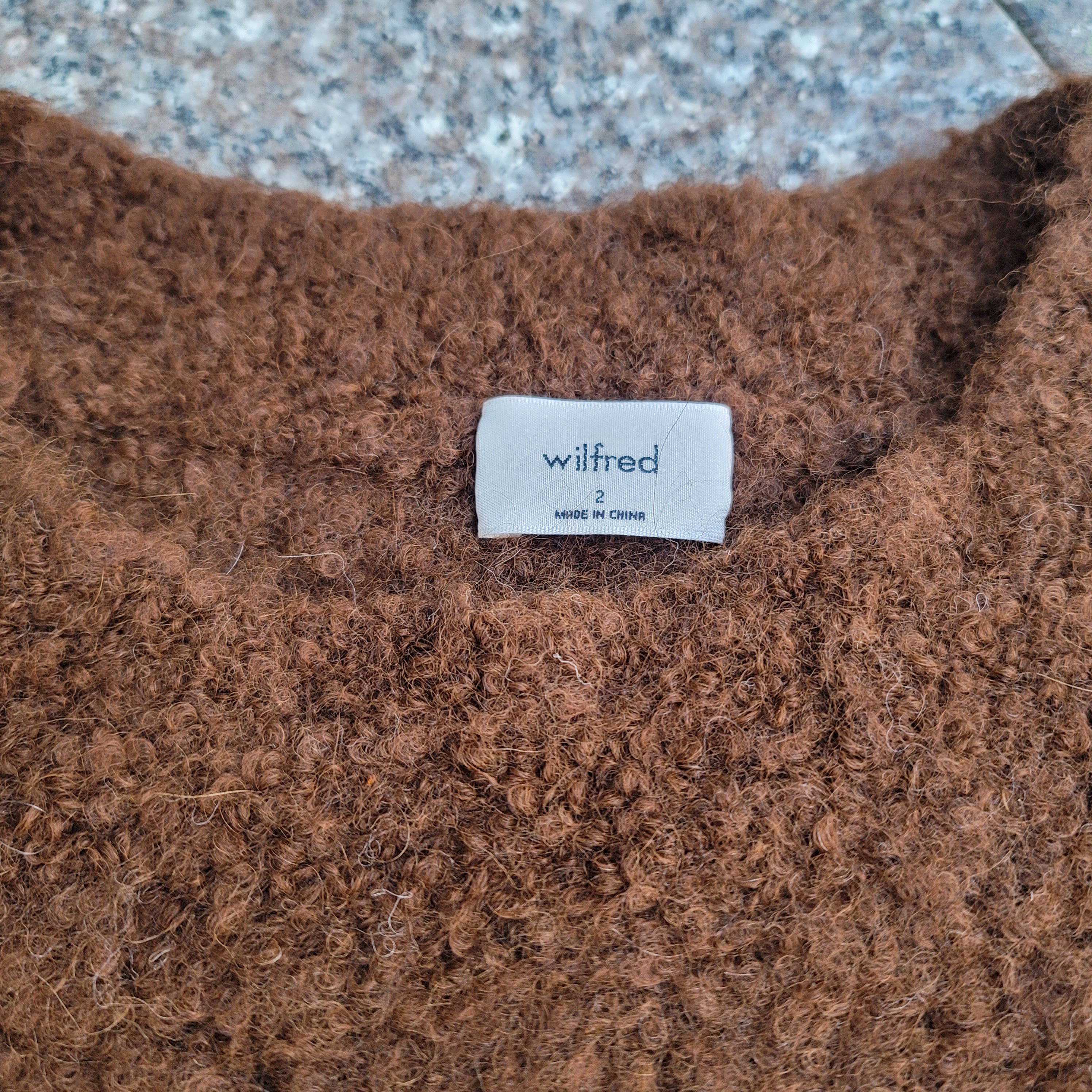 Aritzia Wilfred alpaca blend oversized sweater Size XS / US 0-2 / IT 36-38 - 8 Thumbnail