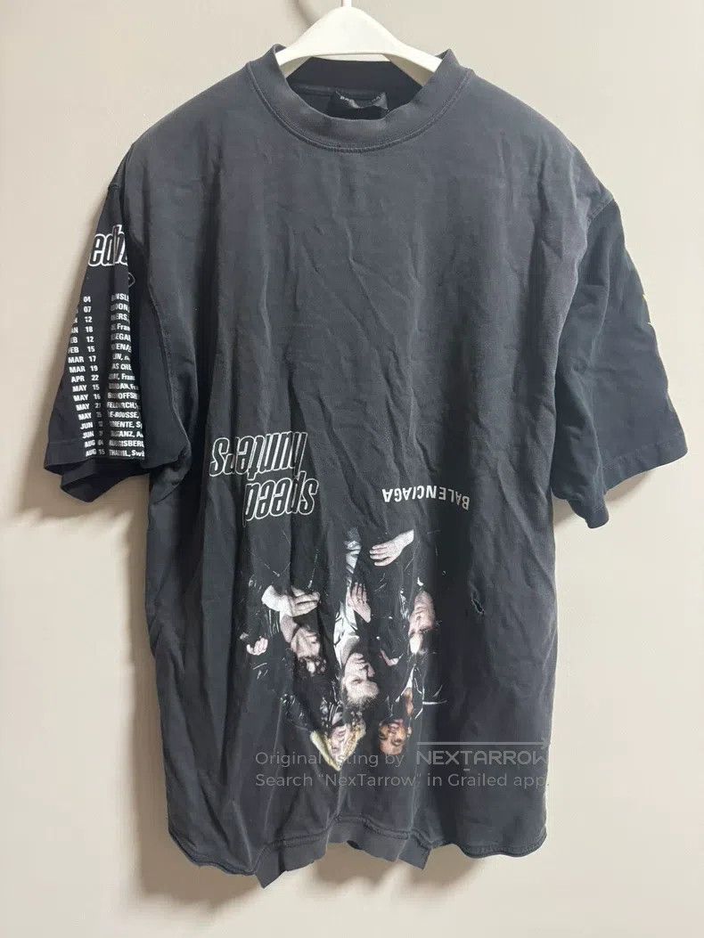 Balenciaga Balenciaga Band Speed Hunter Patchwork Short Sleeve T-Shir Size US M / EU 48-50 / 2 - 1 Thumbnail
