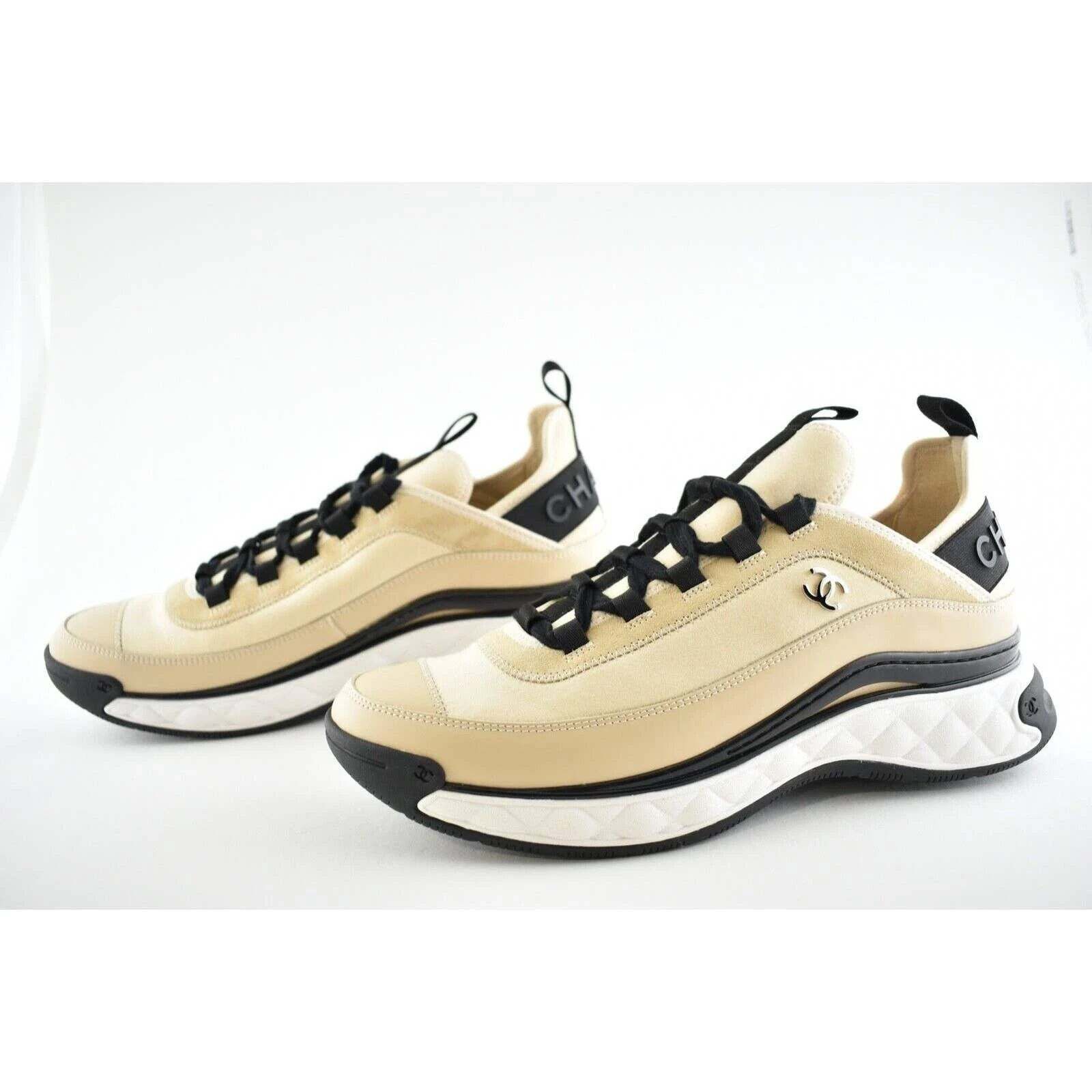 Chanel Chanel CC Logo Lace Up Low Top Trainer Sneaker 44 11 Size US 11 / EU 44 - 8 Thumbnail