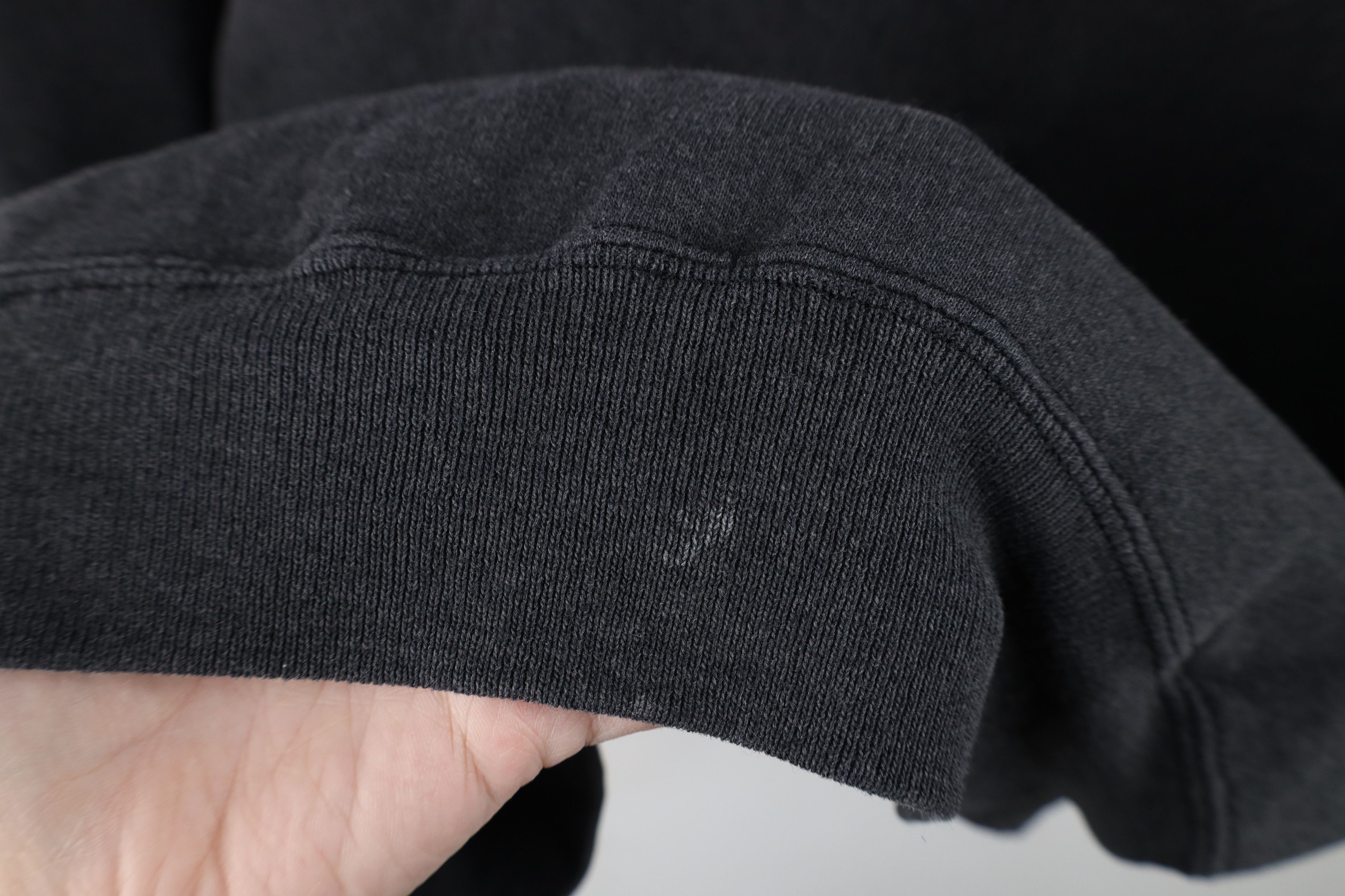 Vintage Vintage 90s Streetwear Blank Crewneck Sweatshirt Black Size XXL / US 16-18 / IT 52-54 - 7 Thumbnail