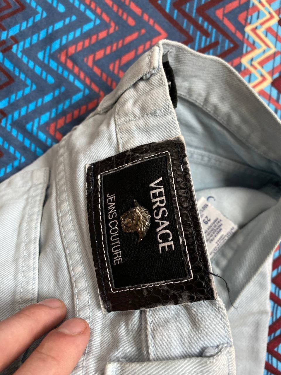 Versace × Versace Jeans Couture × Vintage Versace Jeans Couture Vintage Y2k Denim Pants womens Size 29" - 4 Thumbnail