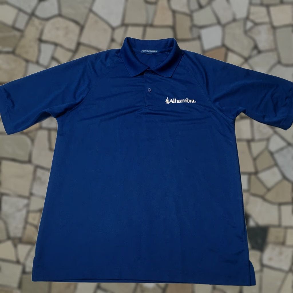 Port Authority Port Authority ALHAMBRA WATER Polo Shirt Men MEDIUM Blue Golf Cotton Polyester Short Sleeve Shirt Mens Size US M / EU 48-50 / 2 - 1 Thumbnail
