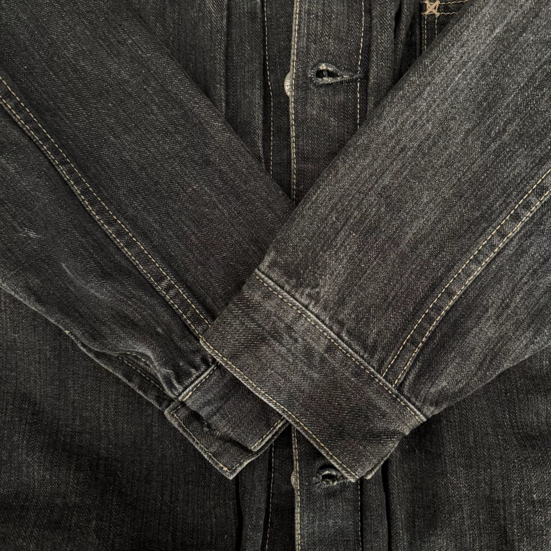 Tenderloin Tenderloin K-7 Black Washed Denim Jacket Size US L / EU 52-54 / 3 - 4 Thumbnail