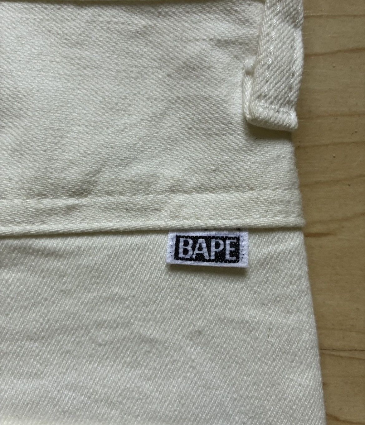 Bape Rare Bape White Distressed Jeans Size US 32 / EU 48 - 4 Thumbnail