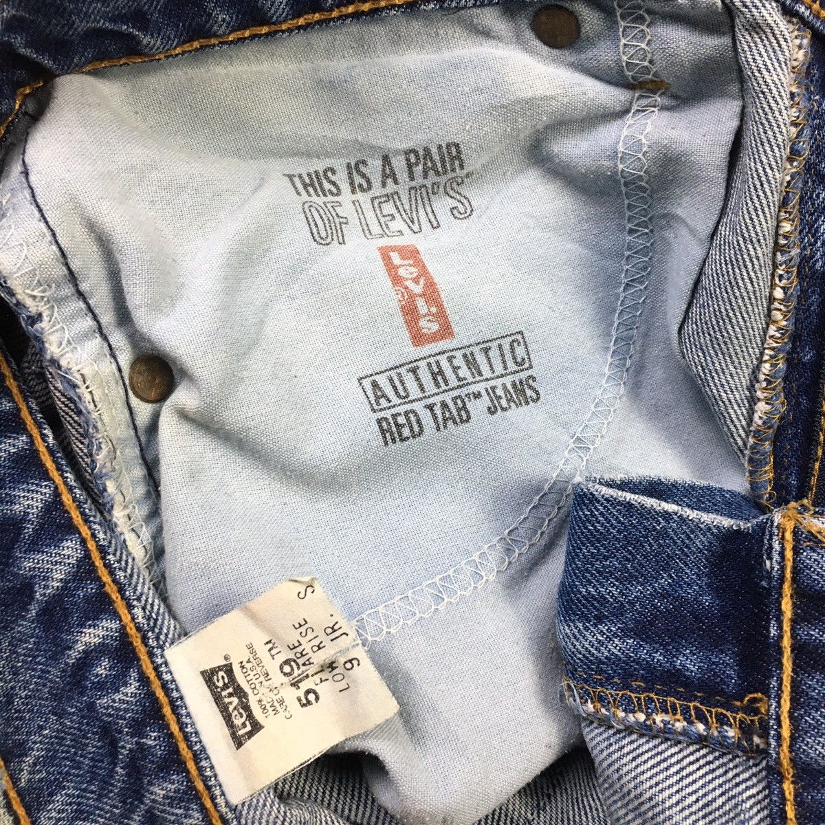 Levi's × Levi's Vintage Clothing × Vintage Flare💥Vintage 90s Levis 519 Low Rise Jeans Size US 30 / EU 46 - 9 Thumbnail