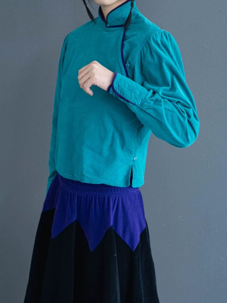 Kenzo KENZO Blue Chinese diagonal jacket vintage Size M / US 6-8 / IT 42-44 - 8 Thumbnail