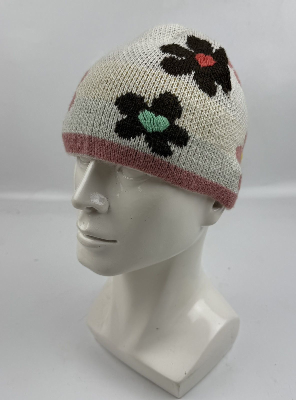 Japanese Brand nice design floral beanie hat tc44 Size ONE SIZE - 1 Thumbnail