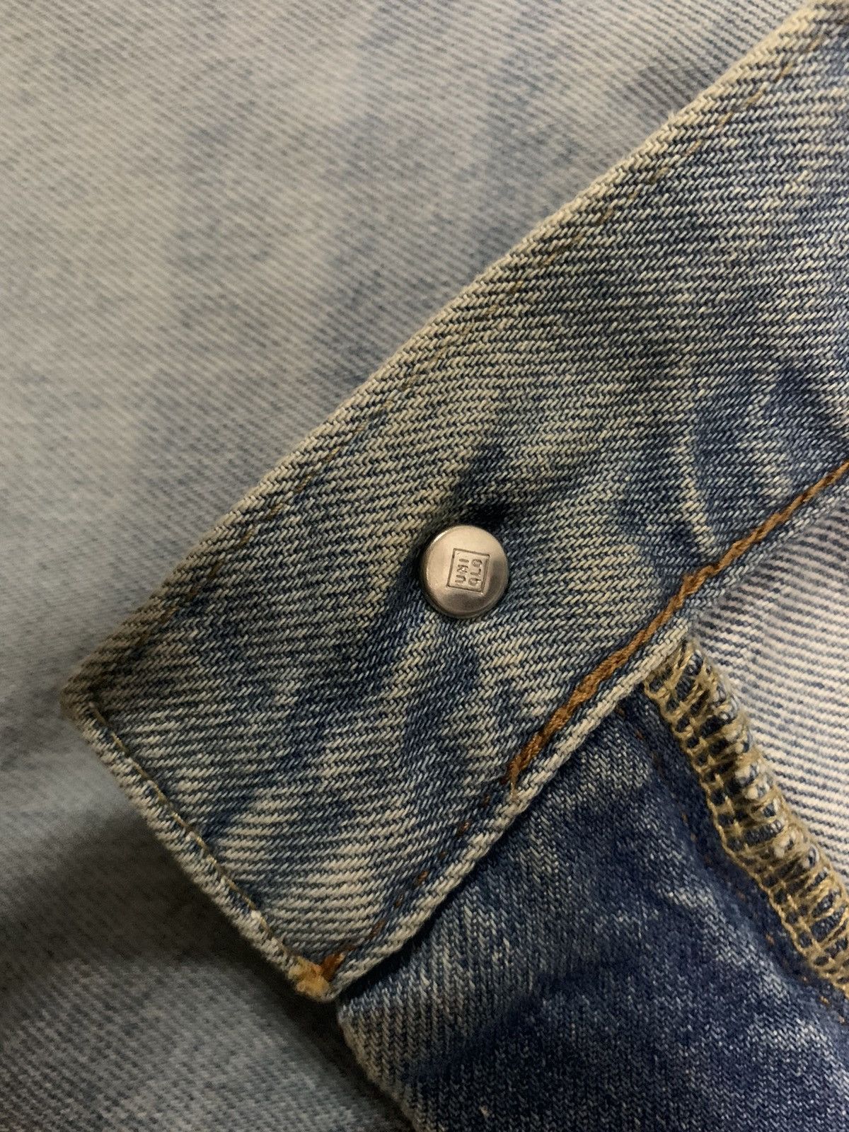 Uniqlo Vintage Y2K Uniqlo Mud Wash Straight Fit Distressed Jeans Size US 29 - 5 Thumbnail