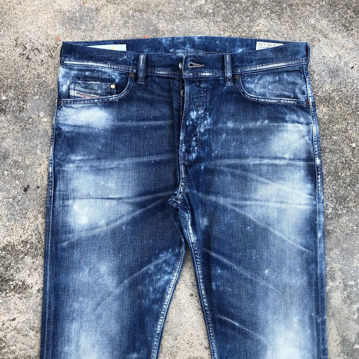 Diesel Diesel TEPPHAR Blue Denim Slim Carrot Pants Made In Italy Size US 33 - 2 Thumbnail