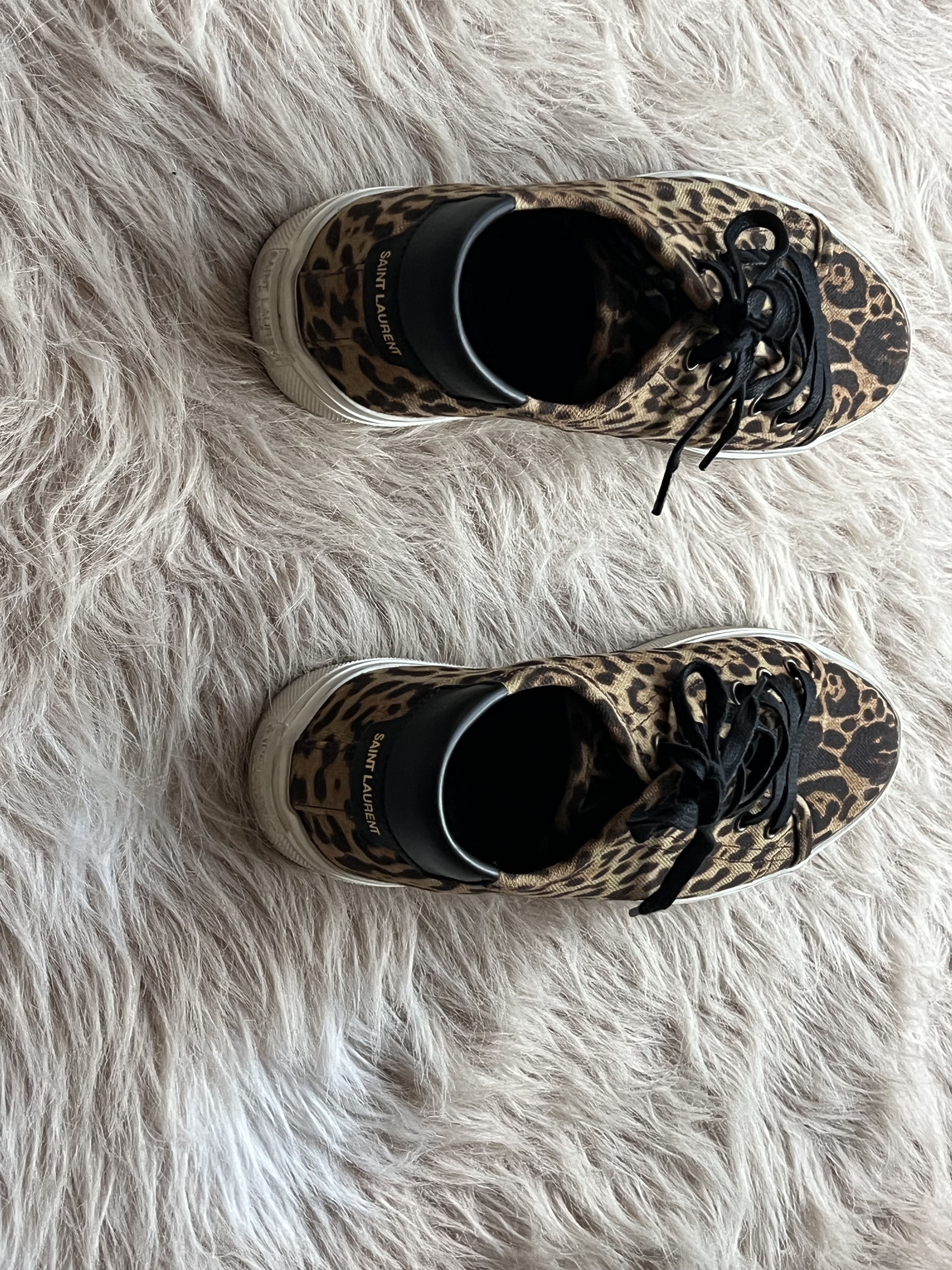 Yves Saint Laurent Saint Laurent Malibu Leopard Low Sneakers 606446 - Size: 39 Size US 9 / IT 39 - 4 Thumbnail