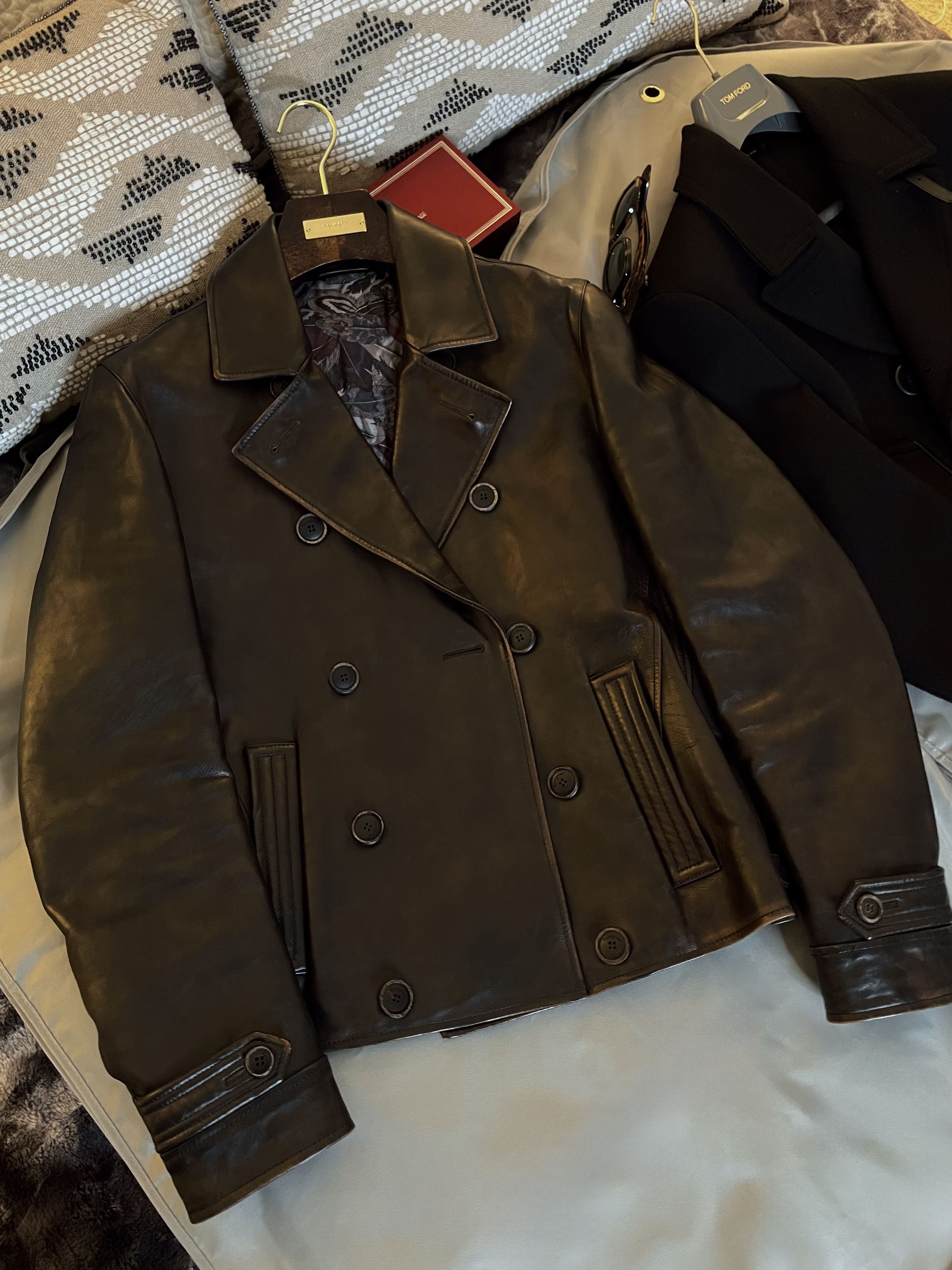 Salvatore Ferragamo Effortless Cool $6K w/tax Nappa Calf Leather Artisan Patina Size US M / EU 48-50 / 2 - 13 Thumbnail