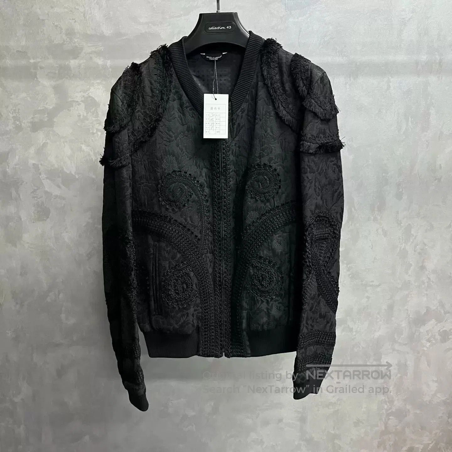 Dolce & Gabbana Dolce&Gabbana Black Embroidered Tassel Jacket. Size US M / EU 48-50 / 2 - 1 Thumbnail
