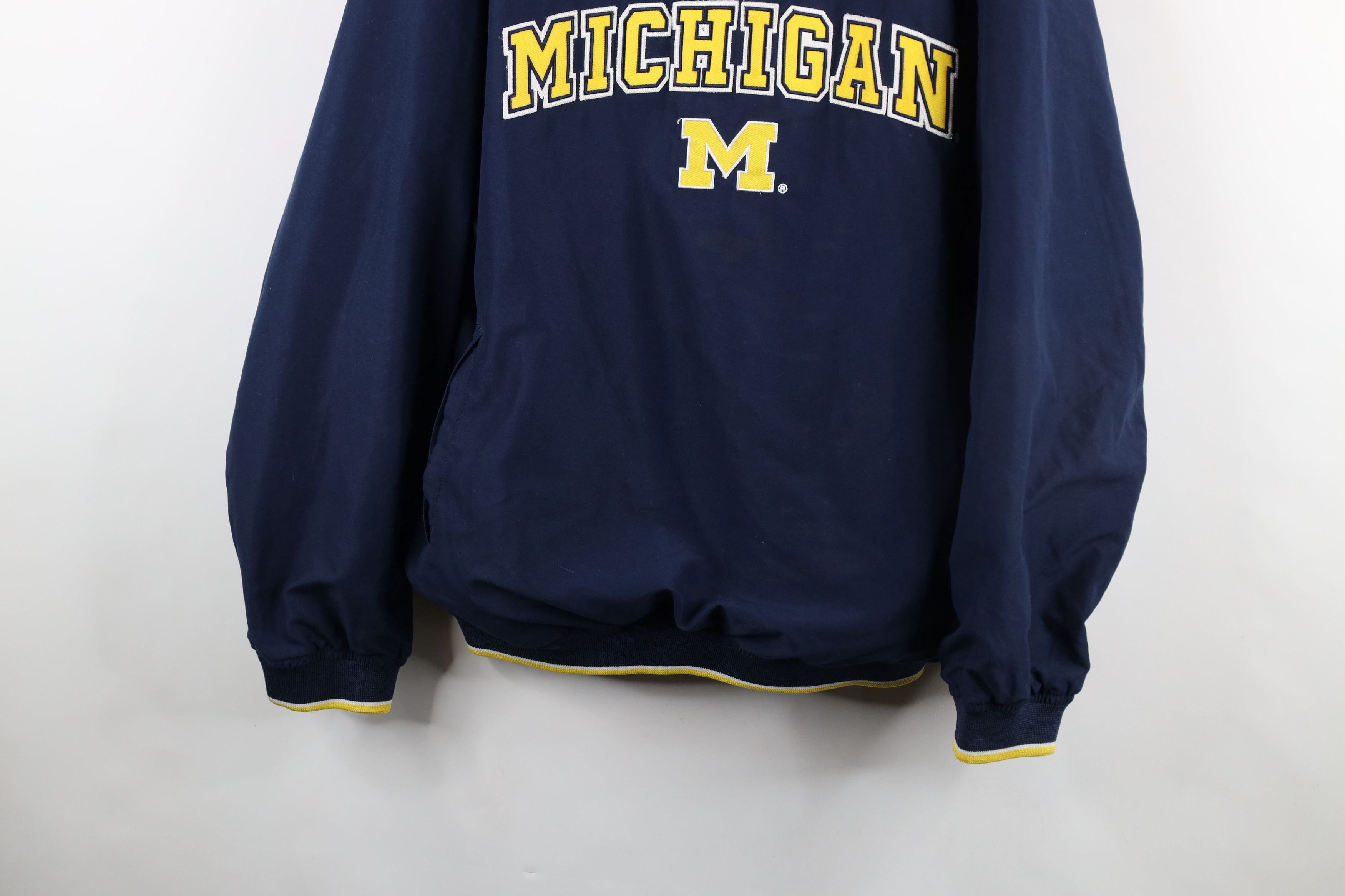 Vintage Vintage 90s University of Michigan Windbreaker Jacket Size US XL / EU 56 / 4 - 3 Thumbnail