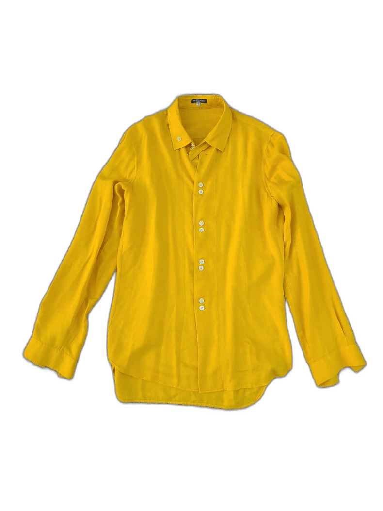 Ann Demeulemeester Yellow Button-Up Shirt by Ann Demeulemeester Size M / US 6-8 / IT 42-44 - 1 Thumbnail