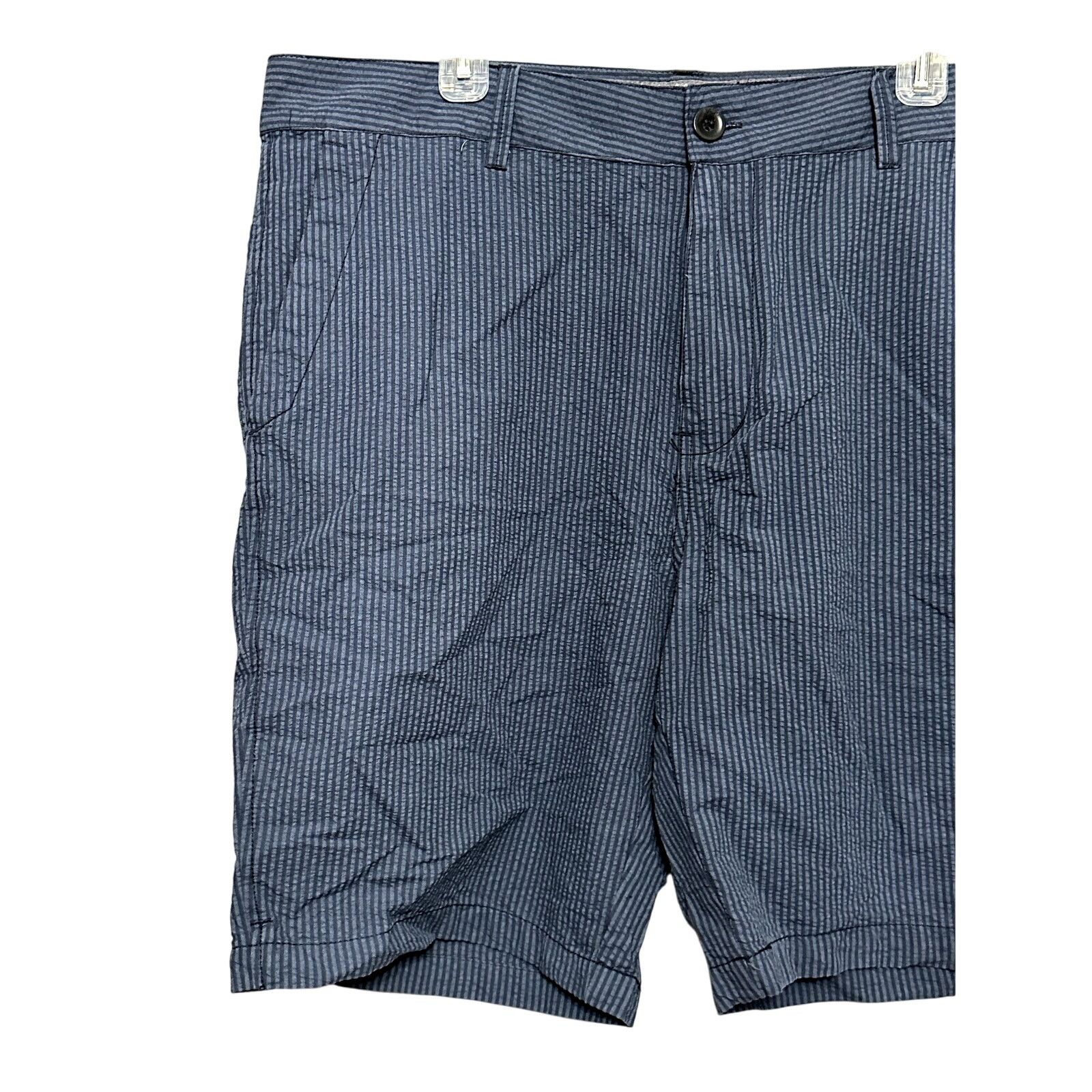 Other Union Striped Chino Short Belt Loop Blue/Black Men's 36 NWT Size US 36 / EU 52 - 2 Thumbnail