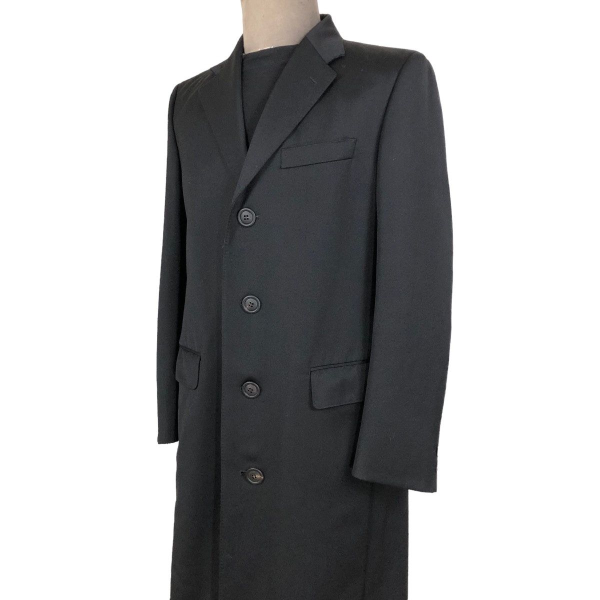 Issey Miyake Vintage Issey Miyake Men 2000 A/W Laine Wool Overcoat Size US M / EU 48-50 / 2 - 9 Thumbnail
