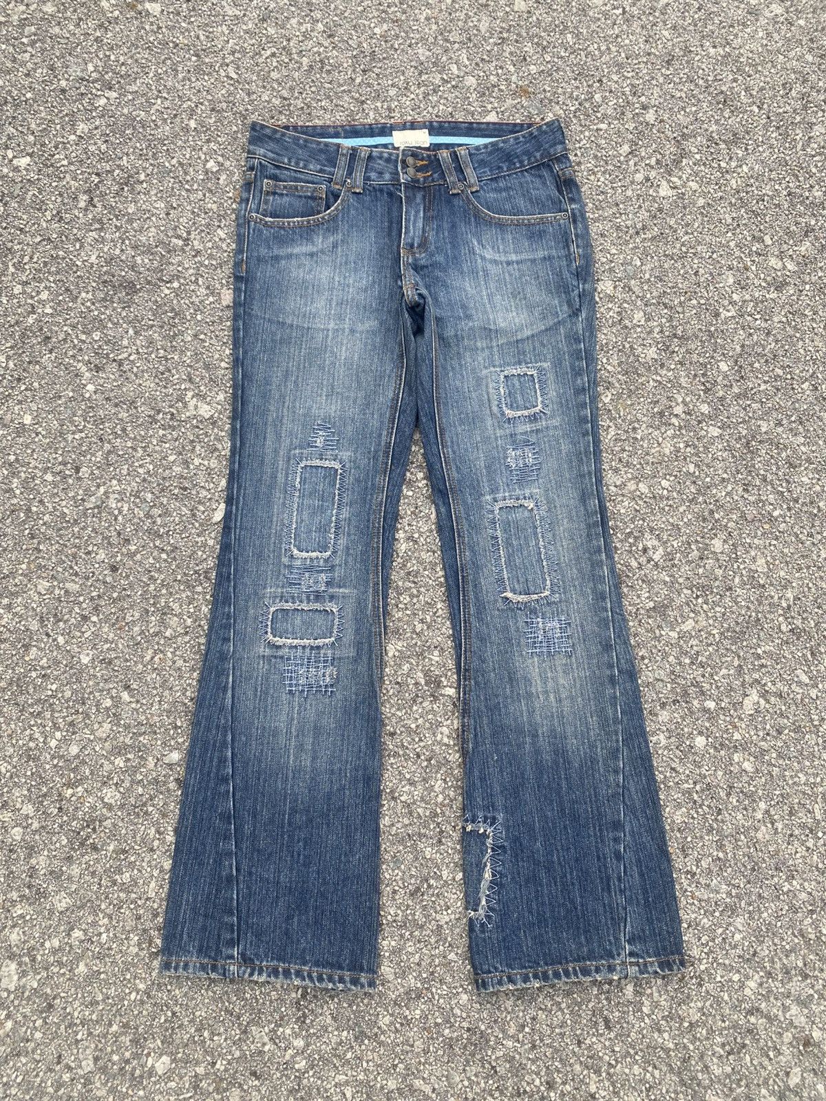 Quiksilver Iconic Y2K ROXY Repaired Flare Jeans Size 28" / US 6 / IT 42 - 1 Thumbnail