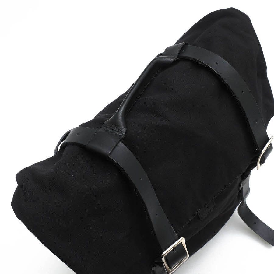 Yohji Yamamoto Yohji Yamamoto cow leather canvas backpack Size ONE SIZE - 5 Thumbnail