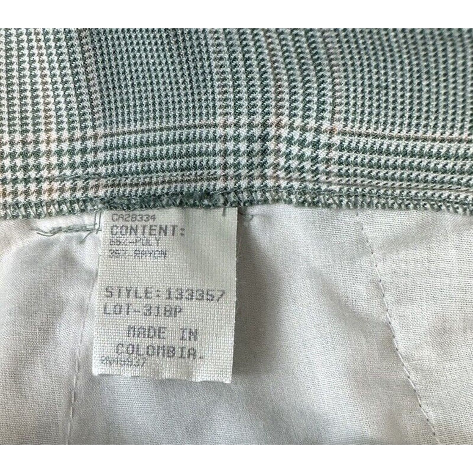 Other Vtg Tail Womens Plaid Pleated Retro Golf Shorts Green 18 Size 40" / US 18 - 10 Thumbnail