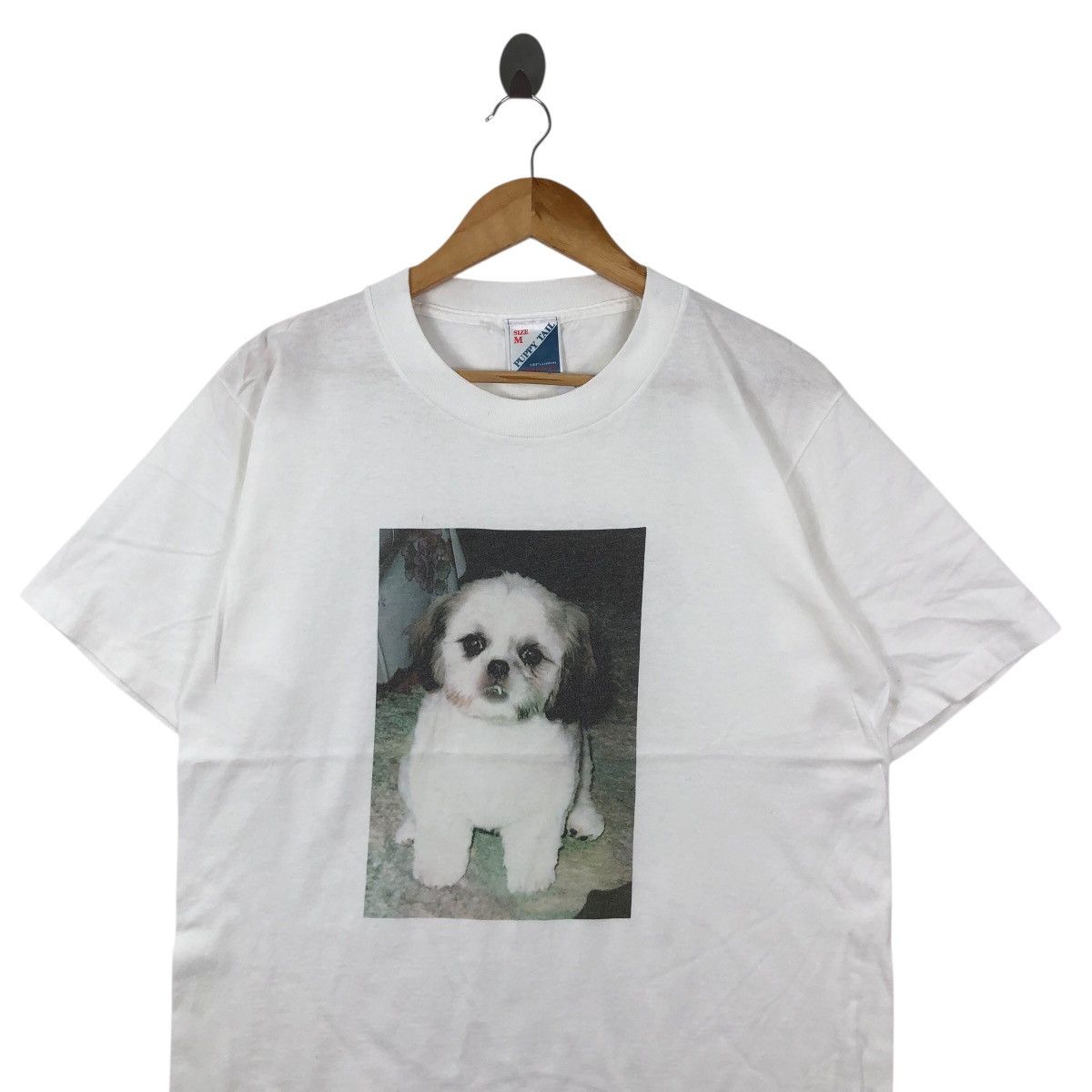 Vintage Vintage 90s Puppy Tail Photoprint T Shirt Size M Size US M / EU 48-50 / 2 - 2 Thumbnail
