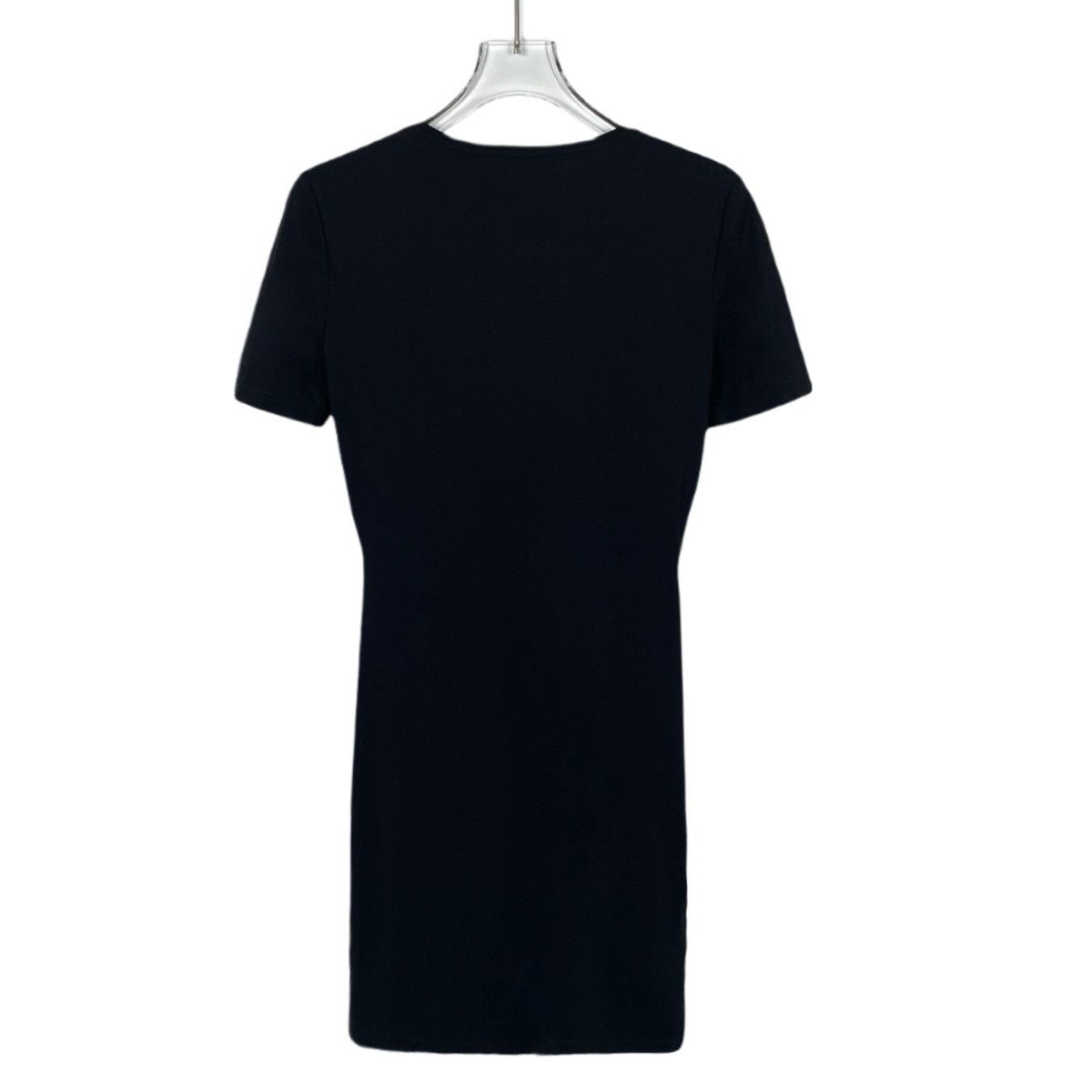 Miu Miu Miu Miu Black Logo Letter Print Short Sleeve Dress K26WX Size XS / US 0-2 / IT 36-38 - 2 Thumbnail
