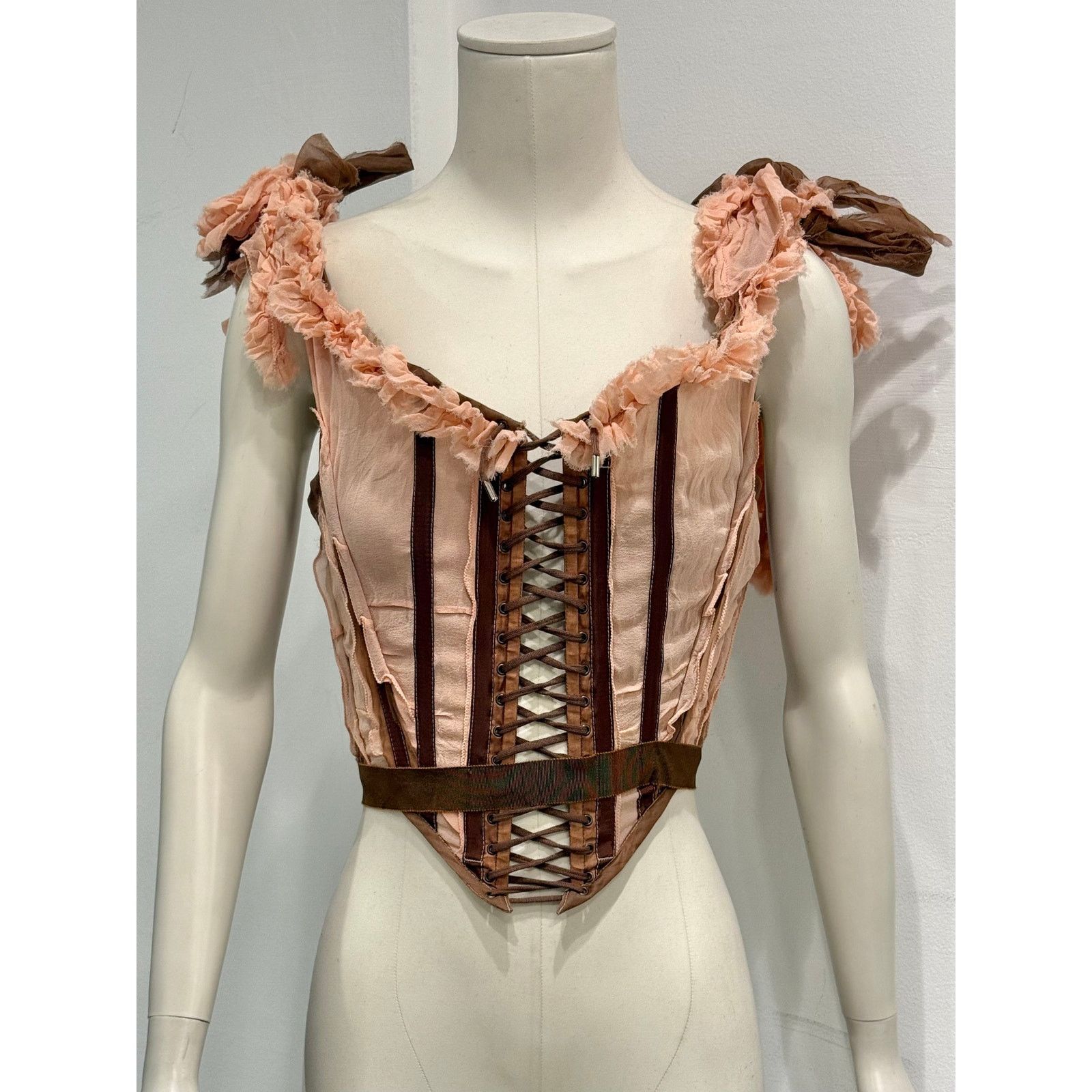 Jean Paul Gaultier S/S2005 Jean Paul Gaultier runway ruffled corset Size S / US 4 / IT 40 - 1 Thumbnail