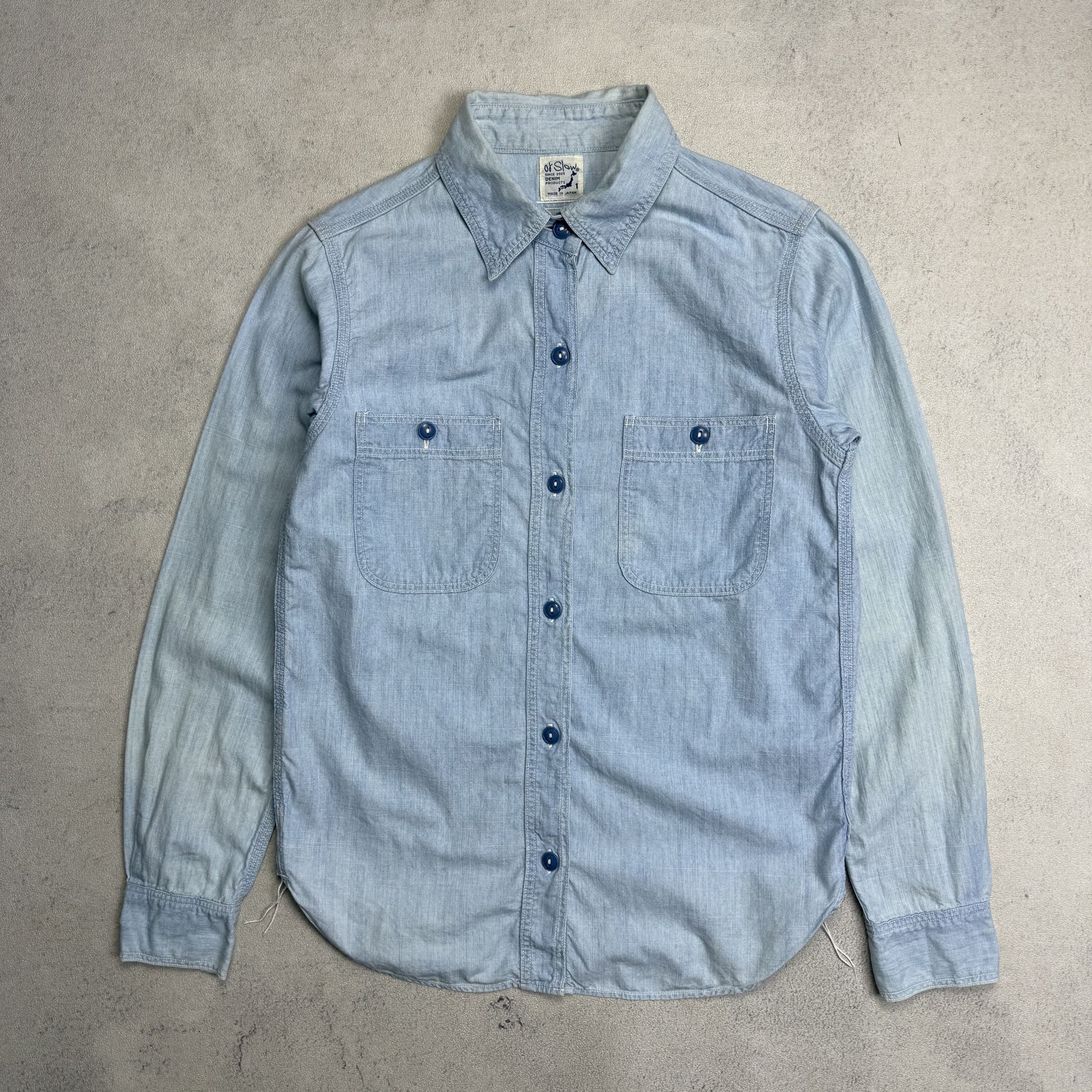 Orslow Orslow Chambray Shirt Size US S / EU 44-46 / 1 - 1 Thumbnail
