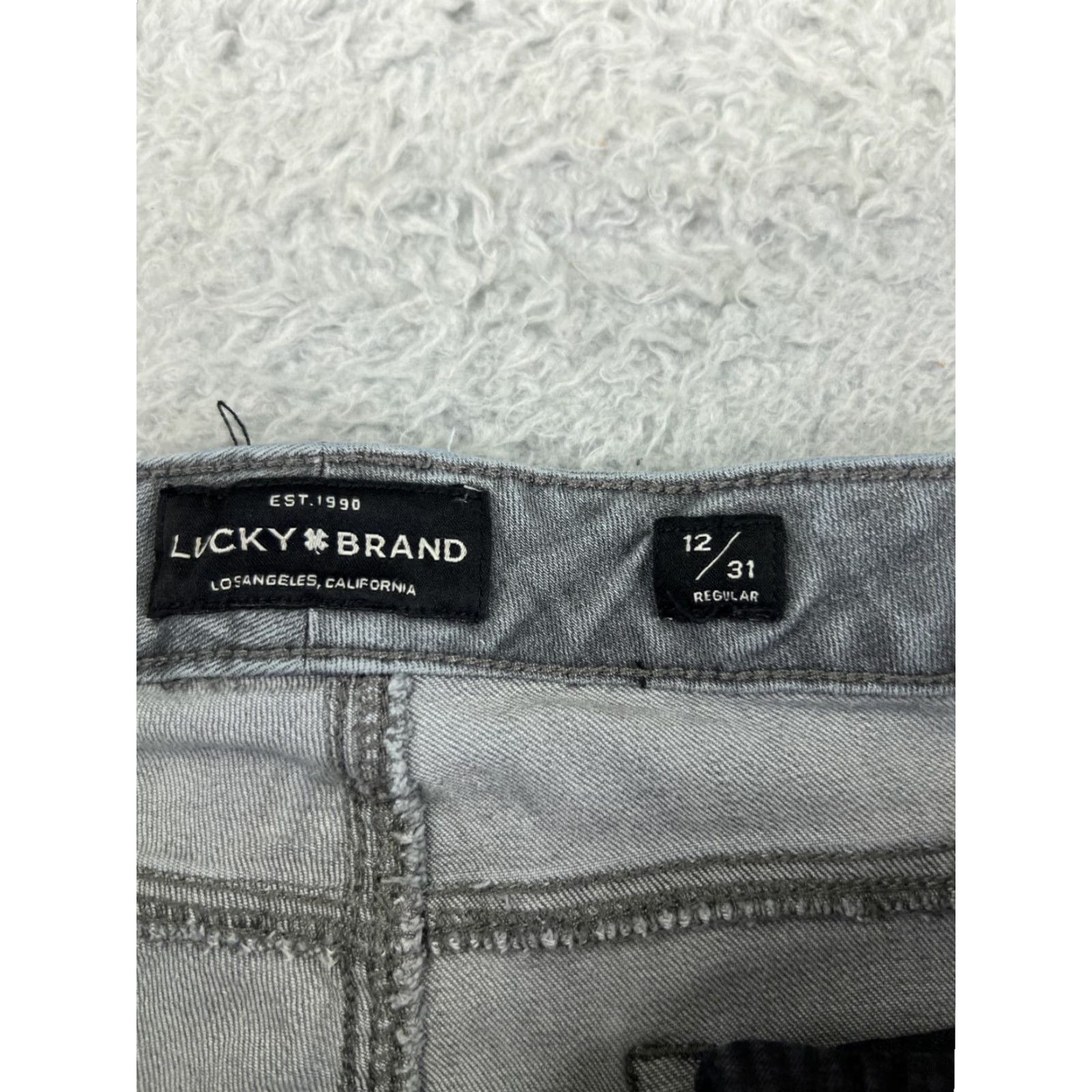 Lucky Brand Lucky Brand Jeans - Womens 12 Gray Denim 5-Pocket Regular Capri Distressed Mid Rise Size 34" / US 12 / IT 48 - 3 Thumbnail
