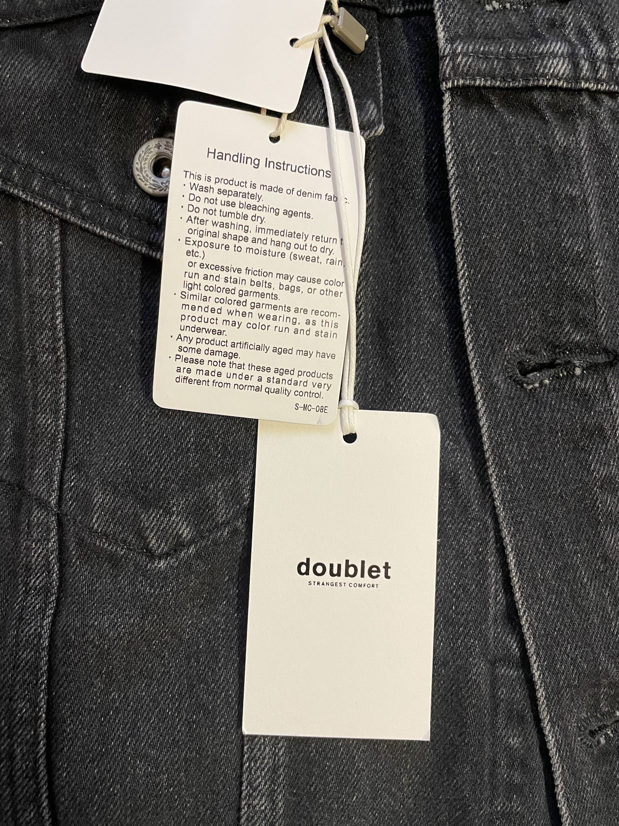 Doublet Doublet Memorial Polaroid Denim Jacket (0584) Size US M / EU 48-50 / 2 - 12 Thumbnail
