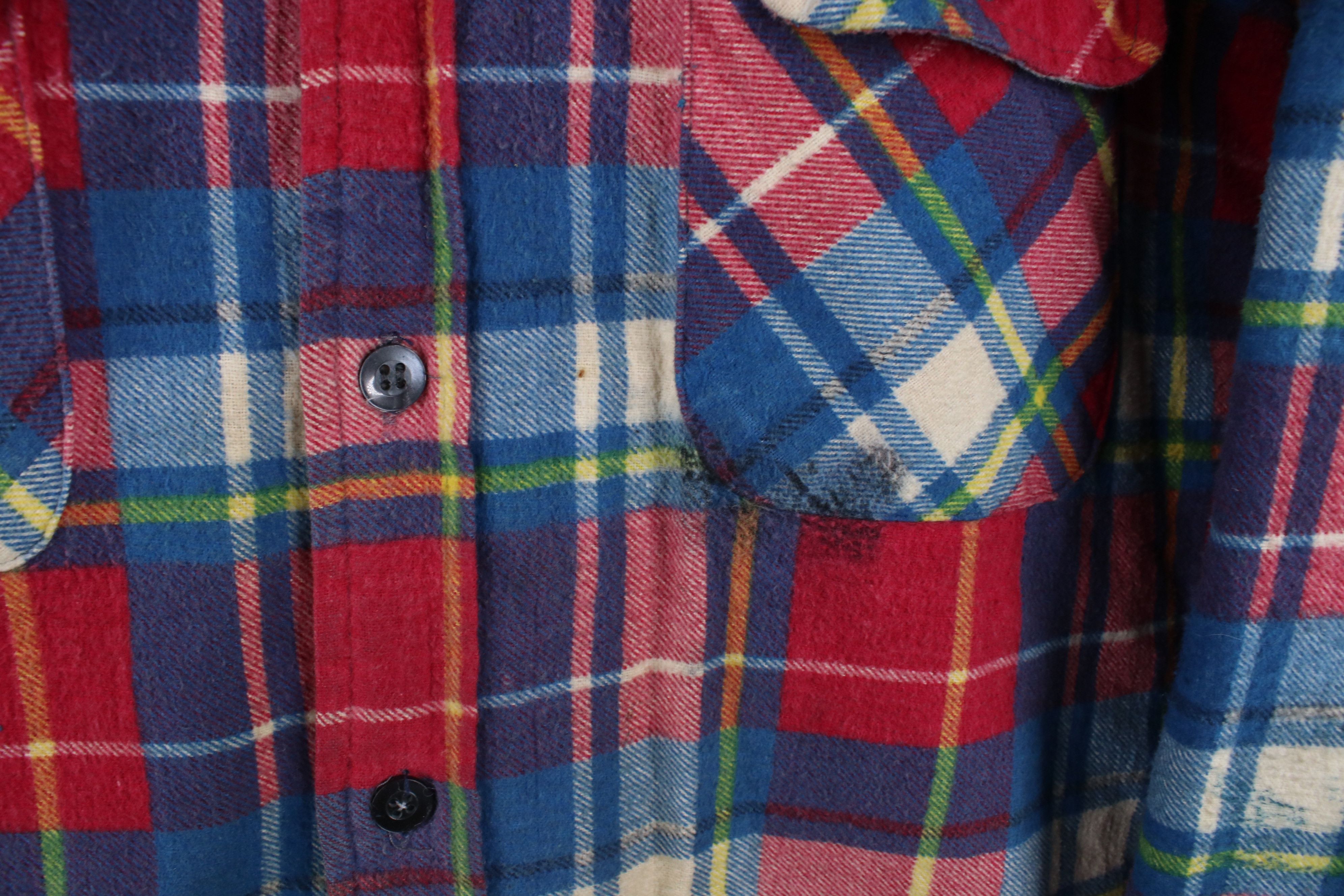 Vintage Vintage 90s Streetwear Flannel Quilted Button Shirt Jacket Size US XL / EU 56 / 4 - 4 Thumbnail