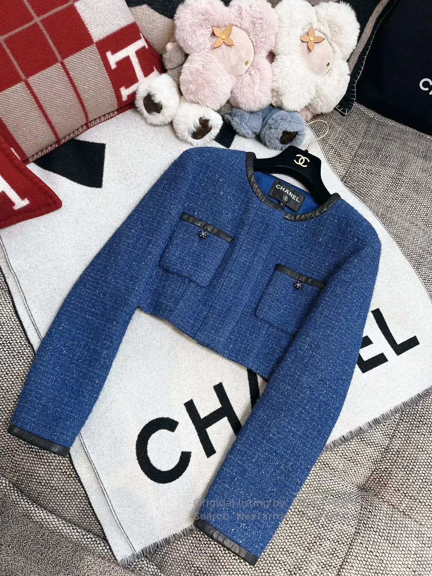 Chanel Chanel 19C Cruise Blue Short Jacket. Size US M / EU 48-50 / 2 - 3 Thumbnail