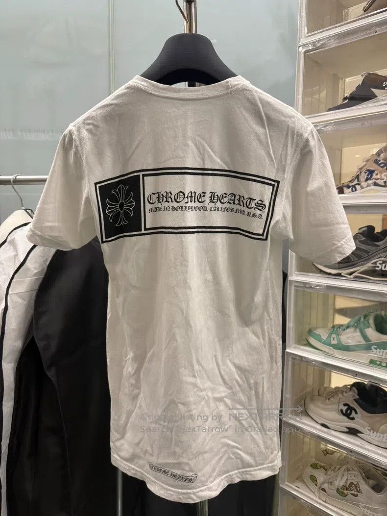 Chrome Hearts CHROME HEARTS Size S White Sanskrit Cross Short Sleeve Size US S / EU 44-46 / 1 - 1 Thumbnail
