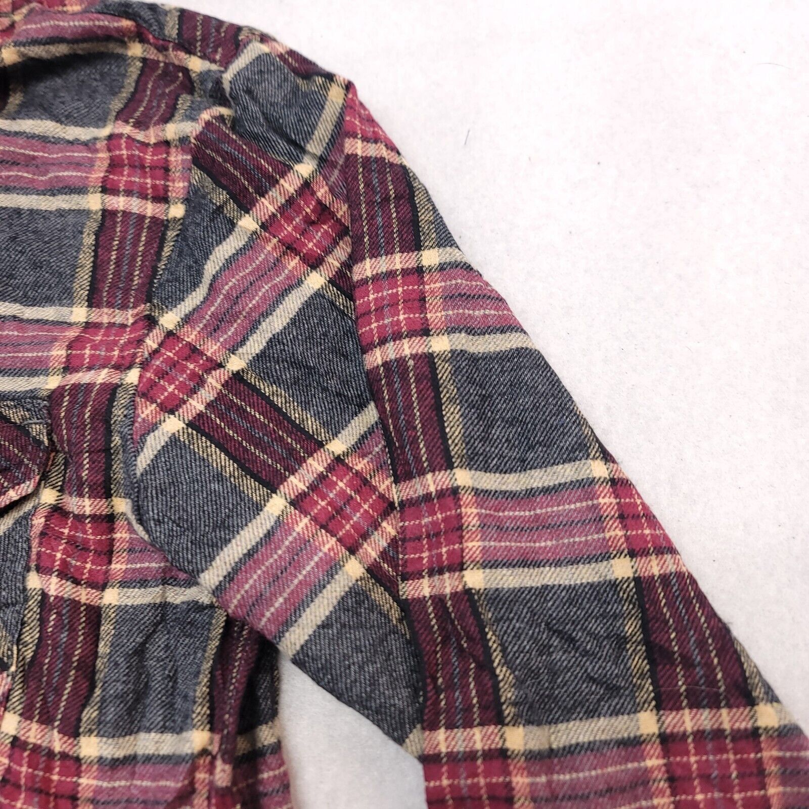 Rsq RSQ Casual Button Up Hoodie Mens Size Medium M Maroon Plaid Size US M / EU 48-50 / 2 - 5 Thumbnail