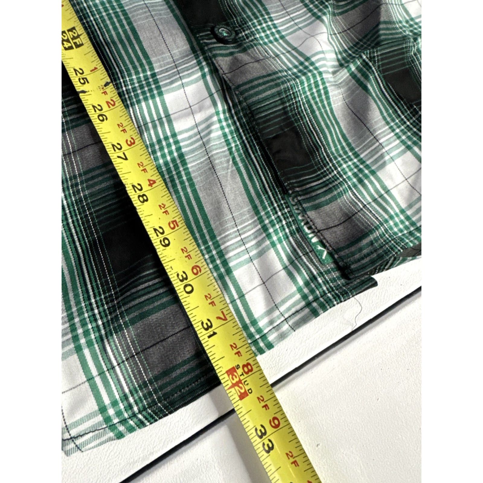 CO Dixxon Flannel Co “The Killarney” Bamboo Plaid Party Shirt Sz L Short Sleeve Shirt Men Green Flannel Plaid Bamboo Party Shirt L Mens Size US L / EU 52-54 / 3 - 4 Thumbnail