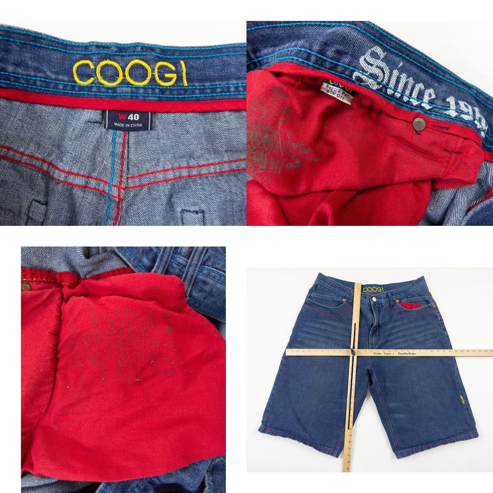 Coogi VINTAGE Coogi Men's Blue Denim Jeans 40 Waist Baggy Rave Skater 90s Hip Hop Size US 40 / EU 56 - 8 Thumbnail