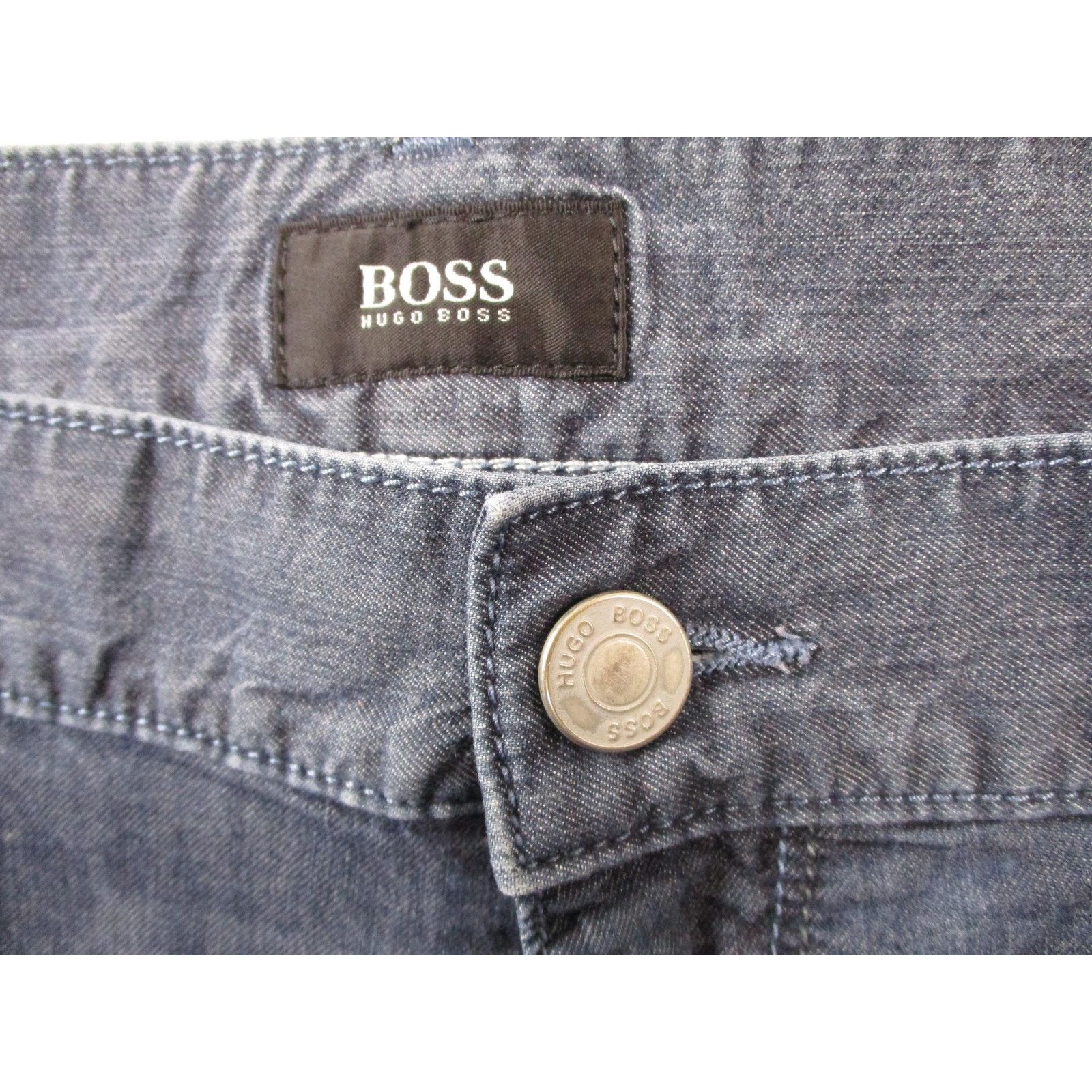 Hugo Boss Hugo Boss Jeans Mens 38x30 Blue Rinse Stretch Straight Leg Size US 38 / EU 54 - 3 Thumbnail