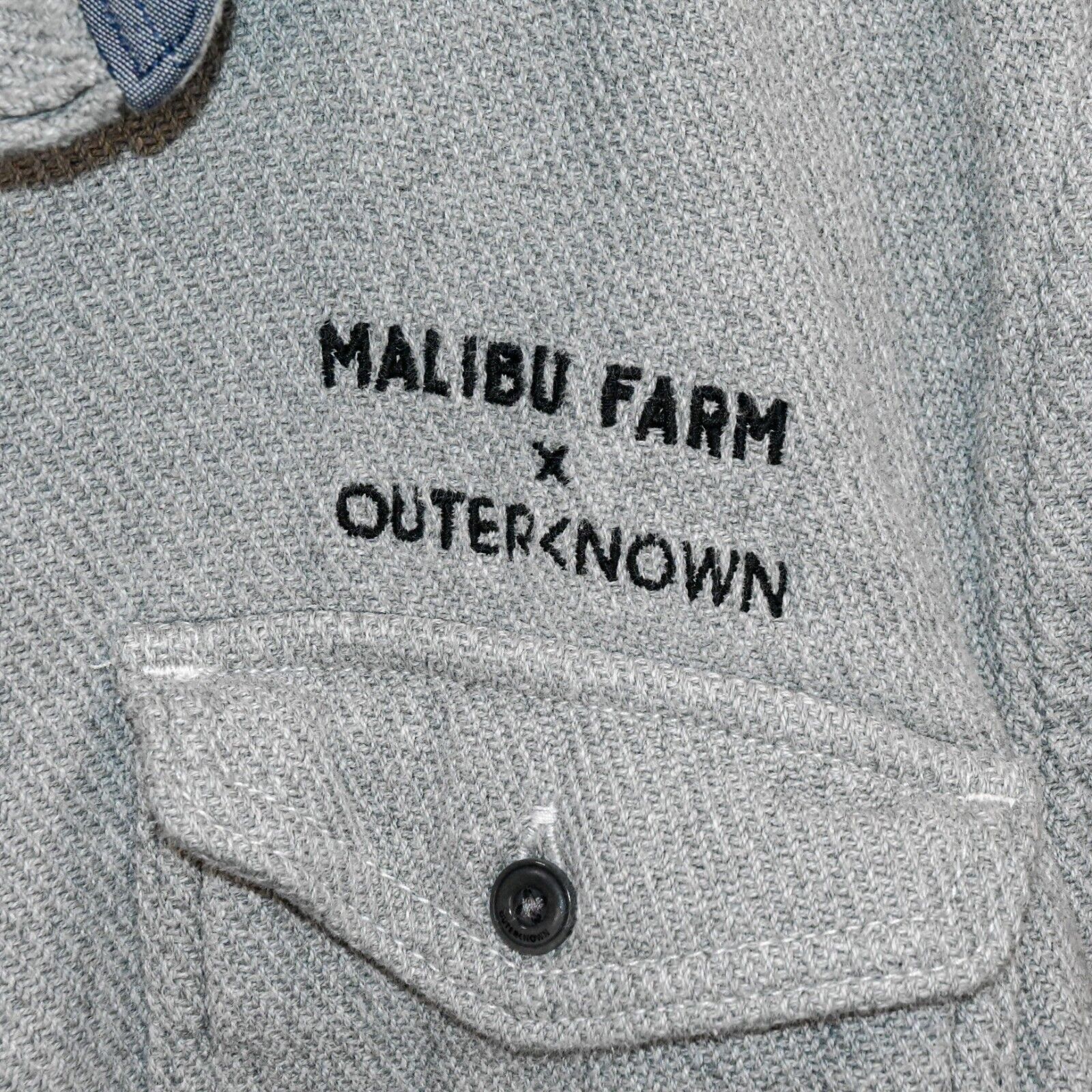 Outerknown OUTERKNOWN x Malibu Farm Men's Blanket Flannel shirt in grey Size US S / EU 44-46 / 1 - 6 Thumbnail