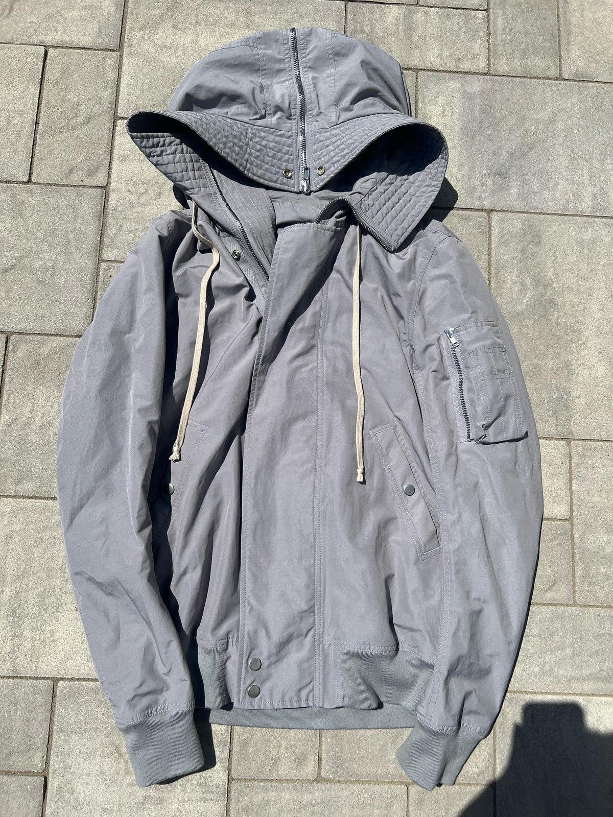 Pre-owned Rick Owens Exploder Parka In Grey