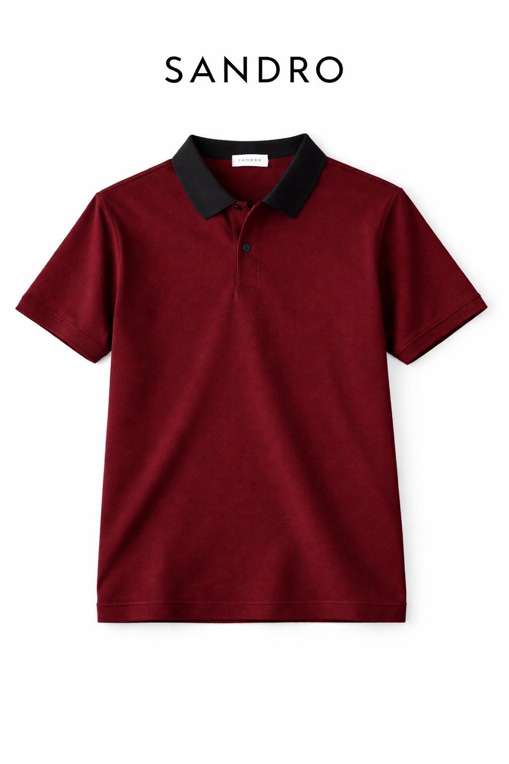 Sandro Sandro Paris Burgundy Top Silk Blend Minimal Luxury Size US S / EU 44-46 / 1 - 1 Thumbnail