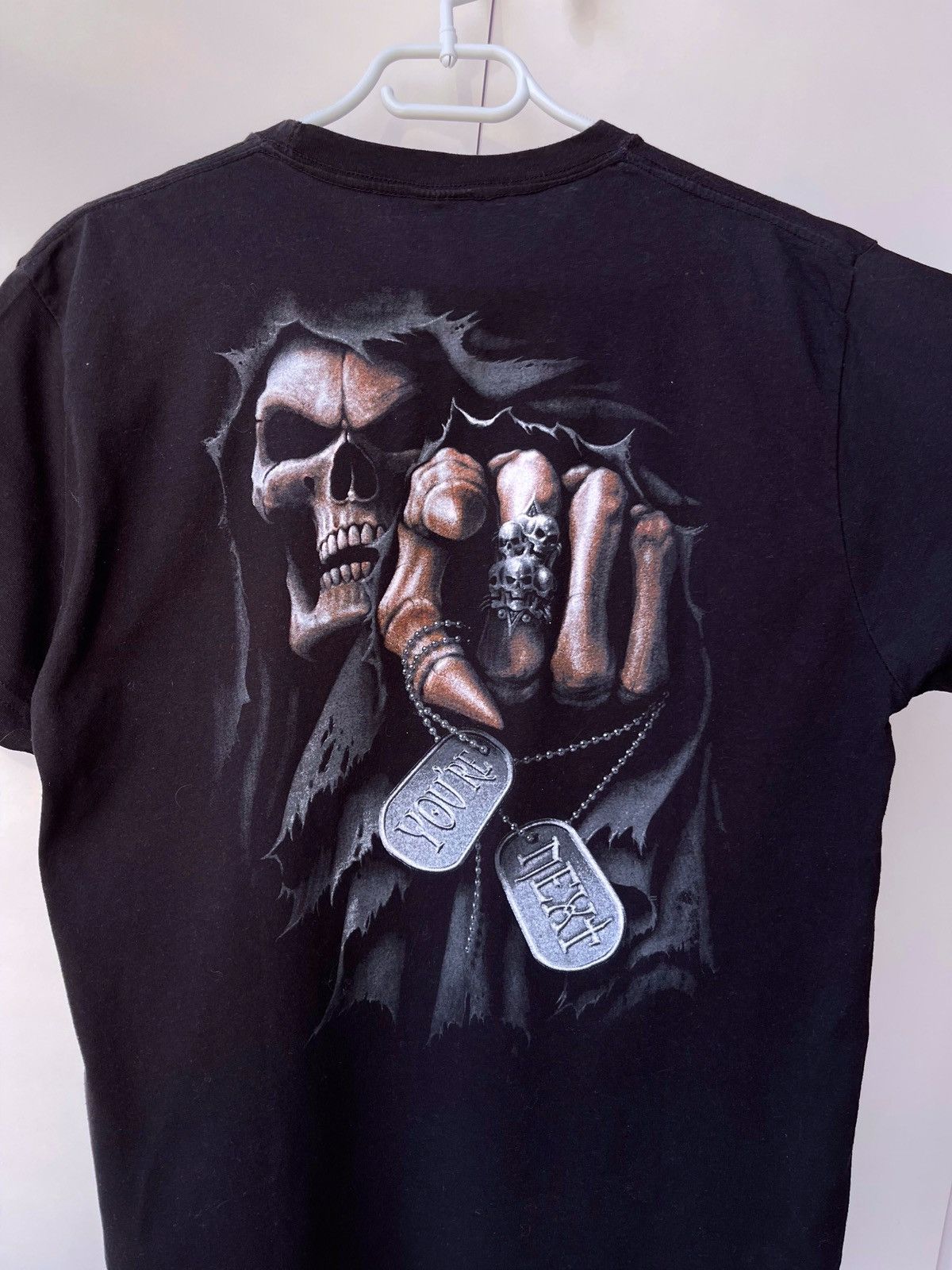 Band Tees × Vintage 🔥Vintage Y2k Spiral Skull Tee Size US M / EU 48-50 / 2 - 5 Thumbnail