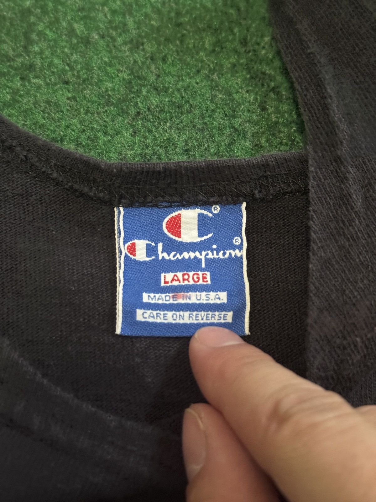 Champion Vintage 90s Champion Black Large Sleeveless Shirt Tank Top Size US L / EU 52-54 / 3 - 3 Thumbnail