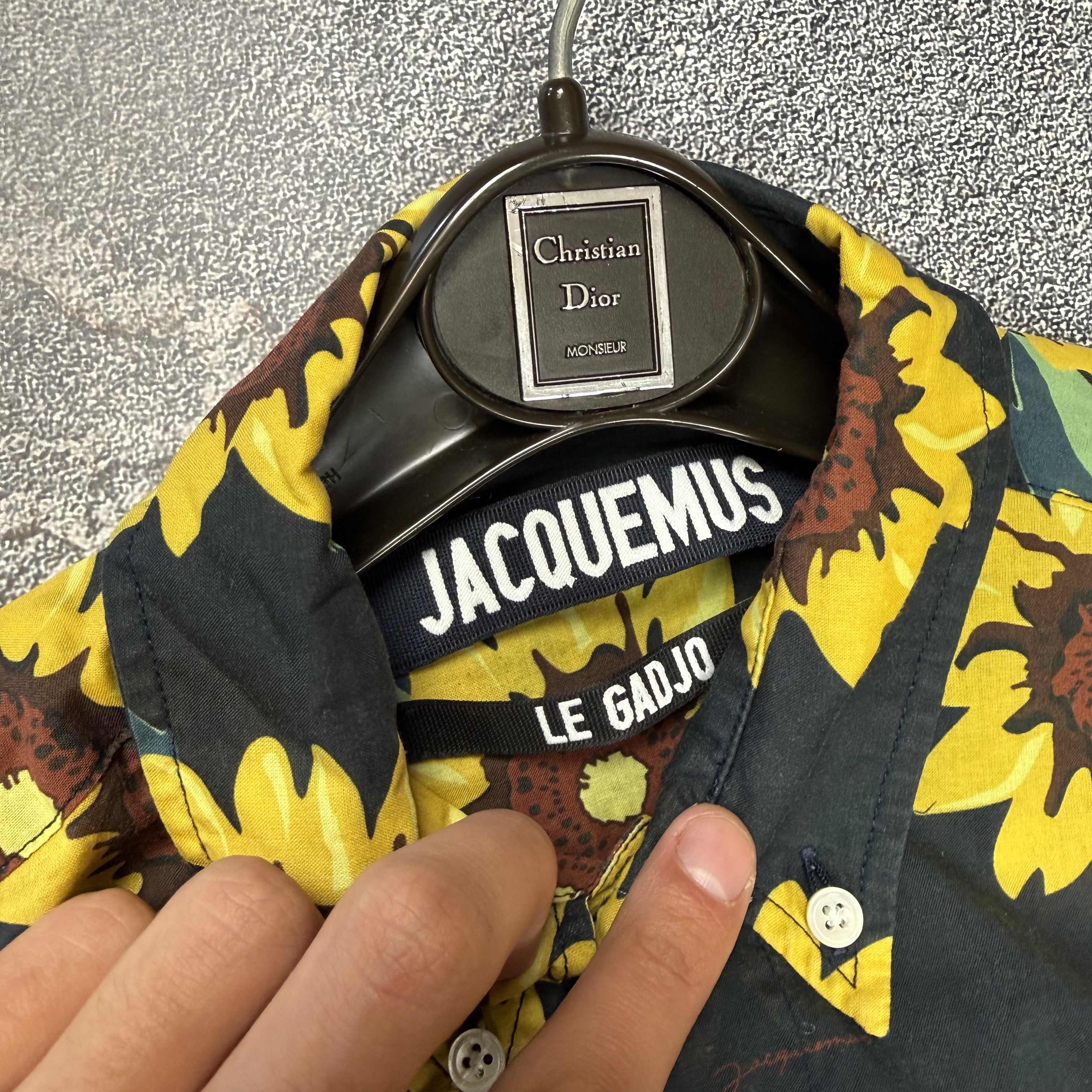 Jacquemus Jacquemus Le Gadjo Floral Shirt Black Size 46 Size US S / EU 44-46 / 1 - 9 Thumbnail