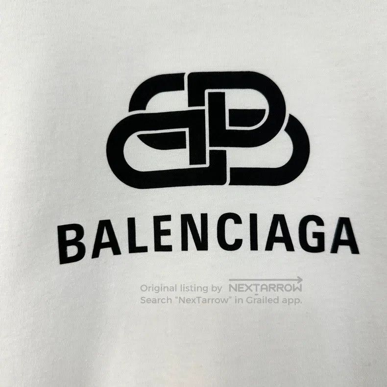 Balenciaga Balenciaga Men's Classic Buckled Printed Logo T-Shirt Size US XS / EU 42 / 0 - 6 Thumbnail