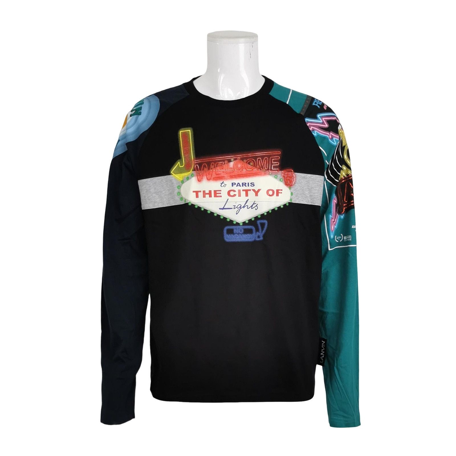 Lanvin Lanvin Neon City of Lights Print T-Shirt Size L Size US L / EU 52-54 / 3 - 1 Thumbnail