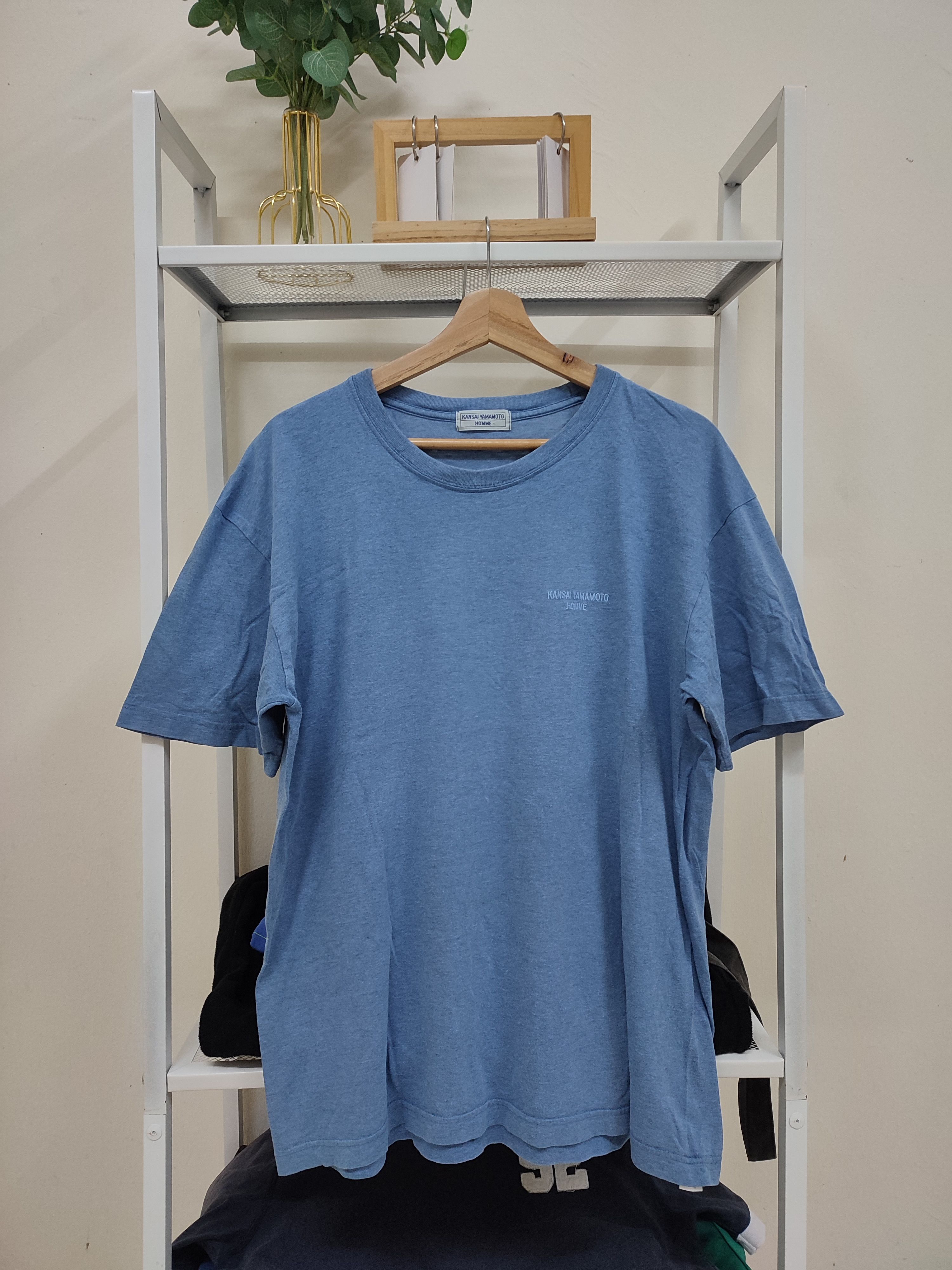 Kansai Yamamoto 💥90s💥 Kansai Yamamoto Homme Embroidery Tees Size US L / EU 52-54 / 3 - 1 Thumbnail