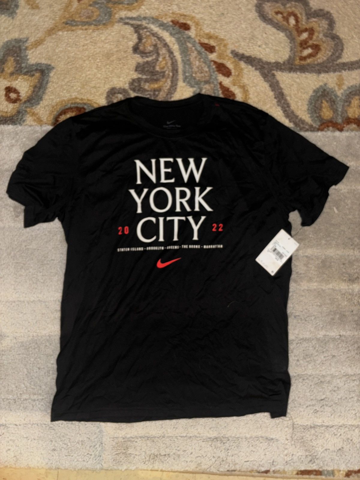 Nike Nike NYC 2022 Marathon Legend Size Xl Short Sleeve Shirt Nwt Size US XL / EU 56 / 4 - 2 Thumbnail