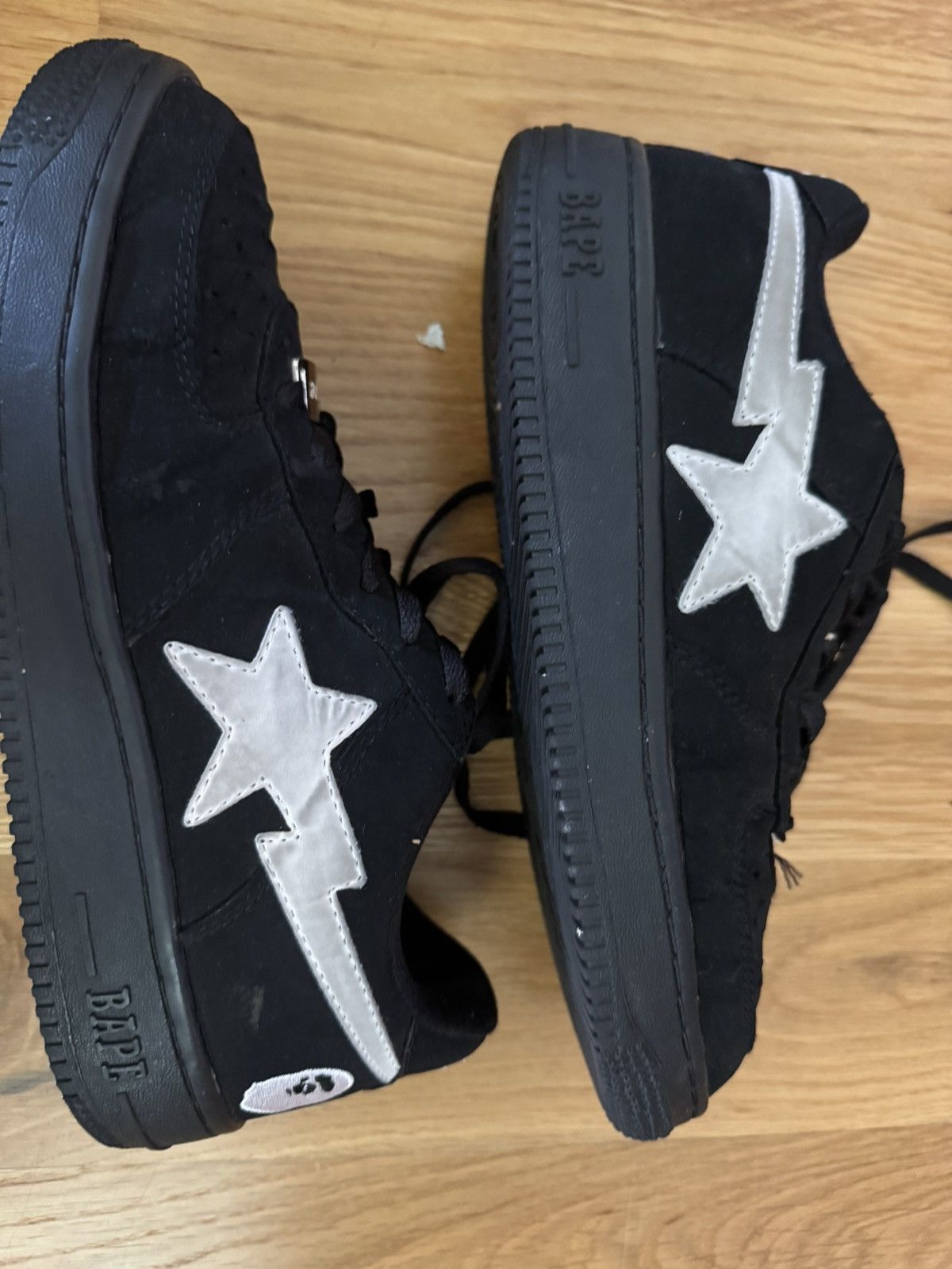 Bape Sz 10 OG BAPESTA BLACK with WHITE STAR BAPES Size US 10 / EU 43 - 2 Thumbnail